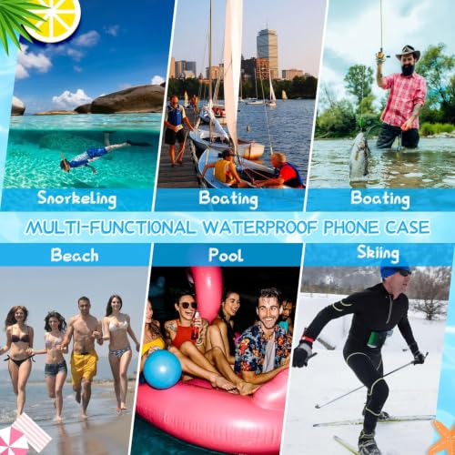 Chiisong 112 Pack Waterproof Phone Pouch Clear Cellphone Case Bulk Universal Phone Dry Bag Waterproof Underwater Case Holder for Water Games Cruise Ship Essentials, up to 6.9 Inch (Colorful)
