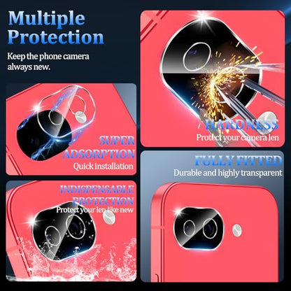 3 Pack Tempered Glass Camera Lens Protector for Google Pixel 10a - size: Google Pixel 10a