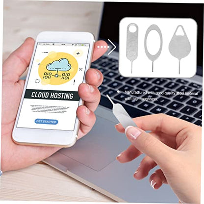 Housoutil 100 Pcs Creative Sim Openers Lightweight and Compact for Mobile Phone and Tablet Sim Removals Keychain Accessible