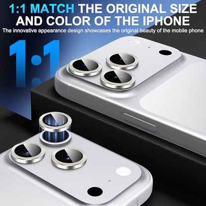 Suoman 2-Pack for iPhone 17 Pro / 17 Pro Max Camera Lens Protector -Grey - color: Grey