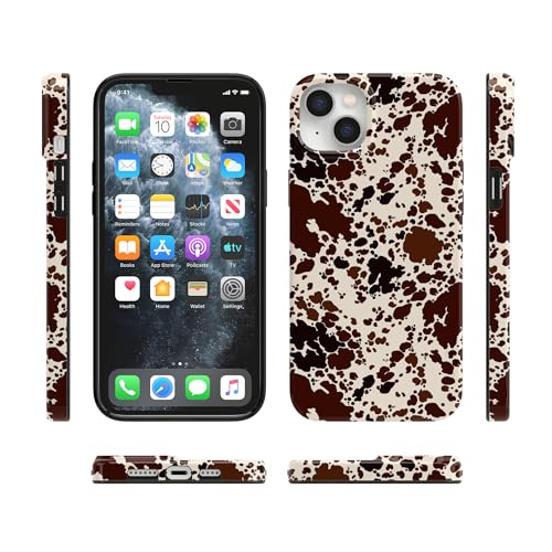 Casely iPhone 14 Plus Case | Cowgirl Envy | Cow Print | Compatible with MagSafe | Classic Ultra Slim Design - color: Cowgirl Envy | Cow Print
