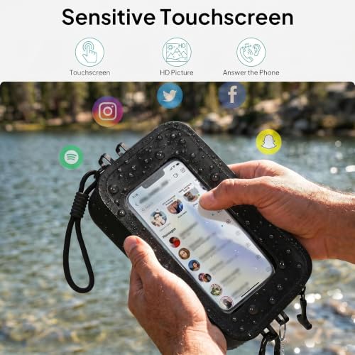 TOPEAST Waterproof Fanny Pack for Women & Men, Waterproof Belt Bag with Phone Pouch, Adjustable Crossbody & Waist Pack for Swimming, Hiking, Beach & Outdoors Essentials, Black - color: Black
