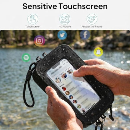 TOPEAST Waterproof Fanny Pack for Women & Men, Waterproof Belt Bag with Phone Pouch, Adjustable Crossbody & Waist Pack for Swimming, Hiking, Beach & Outdoors Essentials, Black - color: Black