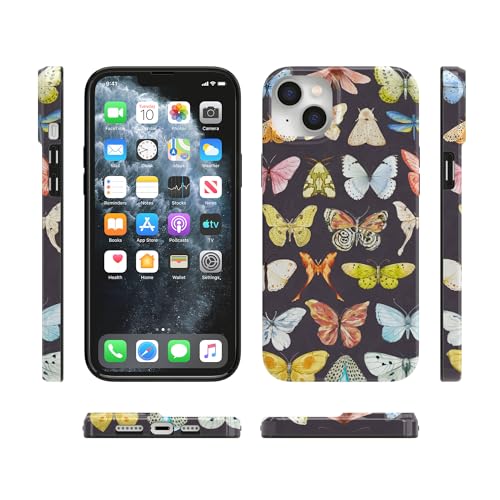 Casely iPhone 14 Plus Case | Midnight Monarch | Jenna Palek x Casely | Compatible with MagSafe | Classic Ultra Slim Design - color: Midnight Monarch | Jenna Palek x Casely