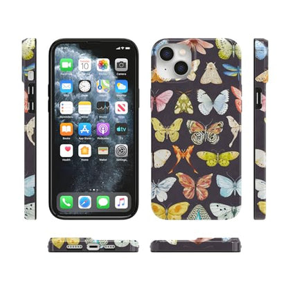 Casely iPhone 14 Plus Case | Midnight Monarch | Jenna Palek x Casely | Compatible with MagSafe | Classic Ultra Slim Design - color: Midnight Monarch | Jenna Palek x Casely
