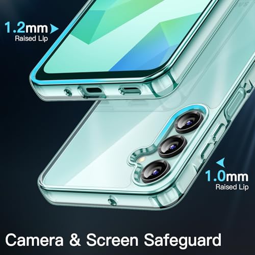 JETech Case for Samsung Galaxy A16, Anti-Yellowing, Light Green | Shockproof Protection, Scratch Resistant Hard PC Back, Durable Transparent TPU Bumper - color: Light Green, size: Galaxy A16