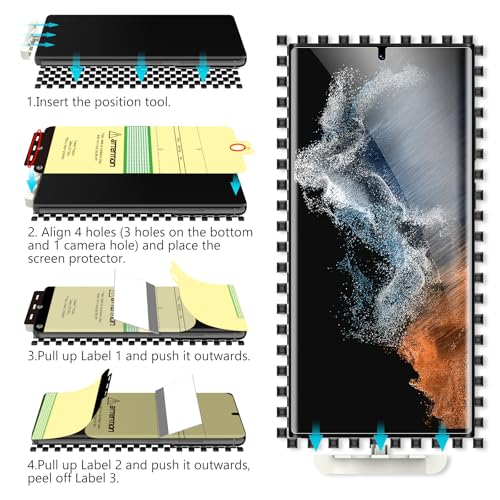 EGV 3 Pack for Samsung Galaxy S22 Ultra Screen Protector, Soft TPU Film - size: Galaxy S22 Ultra 6.8inch