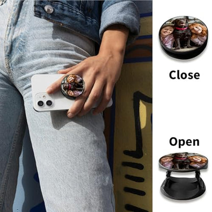 [2 Pack] Cell Phone Grip with Expanding Kickstand, Customized - color: Customized