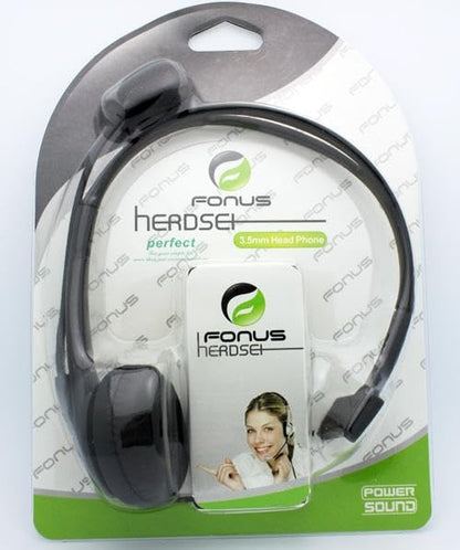 Wired Mono Headphone Earphone w Mic Headset Compatible with Cricket Outlast/Ovation/Ovation 3, 3.5mm Single Earbud Hands-Free Microphone Over-The-Head
