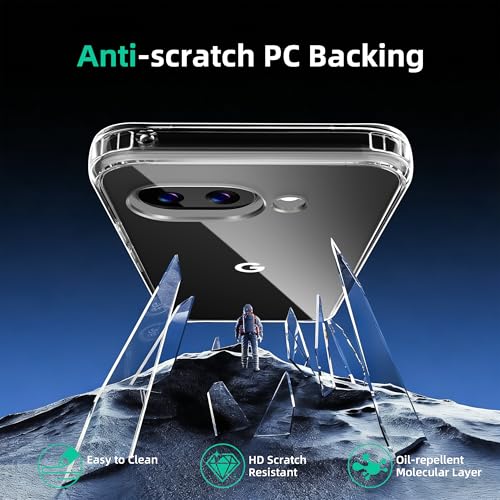 ONES Goolgle Pixel 10a Slim Case,Military-Grade Drop Guard, Anti-Yellowing, Shockproof Cove Pixel 10a, Scratch-Resistant, Transparent - color: HD Highly Clear, size: Pixel 10a