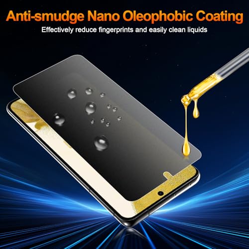 2 Pack for Samsung Galaxy S22 Anti-Glare Matte Privacy Screen Protector 6.2 inch, Smooth and Responsive Touch Flexible EPU Film, [Support Fingerprint Unlock] [Self-Healing] [Not Glass] - size: Samsung Galaxy S22