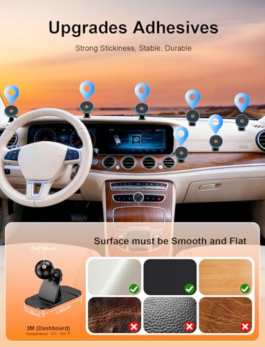 Magsafe Car Mount Charger, Strong Magnetic 15W Wireless Car Phone Charger