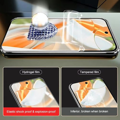 [2 Pack] Hydrogel Flexible Screen Protector for Google Pixel 9 Pro, Upgraded Non-breakable HD Clarity Soft TPU Protective Film [Anti-Scratch] [Bubble Free] (Not Glass)