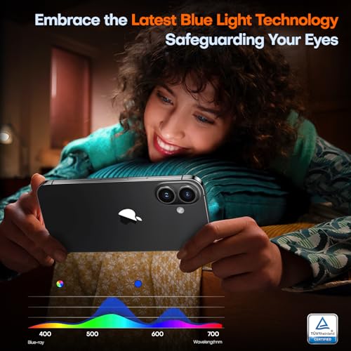 TOCOL for iPhone 16 Privacy Screen Protector - color: Privacy