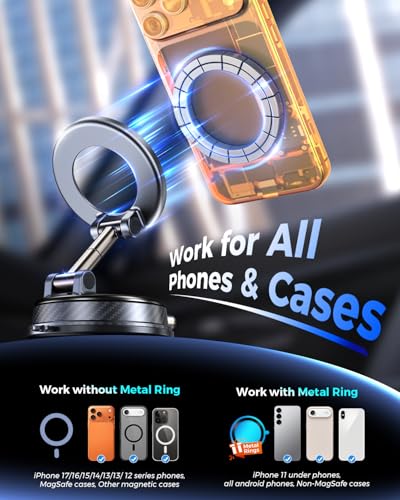 Magnetic Car Phone Holder, Magsafe Car Mount, Phone Holders for Your Car