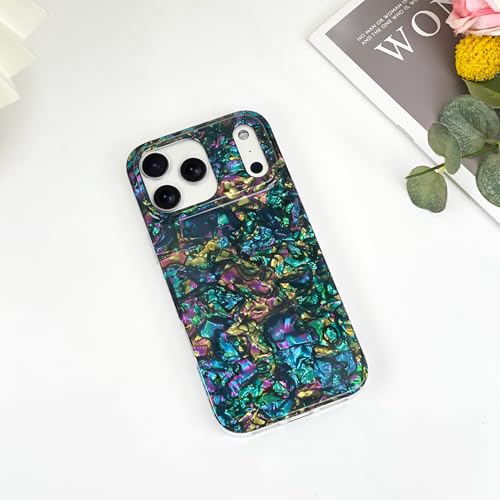 AIGOMARA Magnetic for iPhone 17 Pro Case, Abalone Opalescent Shell - color: Abalone-Round, size: iPhone 17 Pro