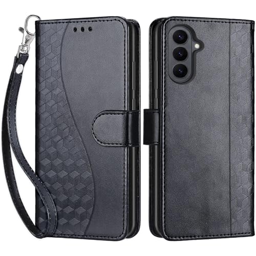 for Samsung Galaxy S26 5G Wallet case, Black | 3 Card Holders, Kickstand, Shockproof TPU Shell, PU Leather, Magnetic Closure, Protective Flip Folio Cover, Women - color: 3