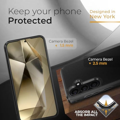 MOTIVE for Samsung Galaxy S24 Plus Case with Belt Clip and Stand | 6.7" | Case & Holster, MagSafe compatible, built-in Kickstand Horizontal, 360° rotating belt clip, slim low-profile fit - size: s24 Plus