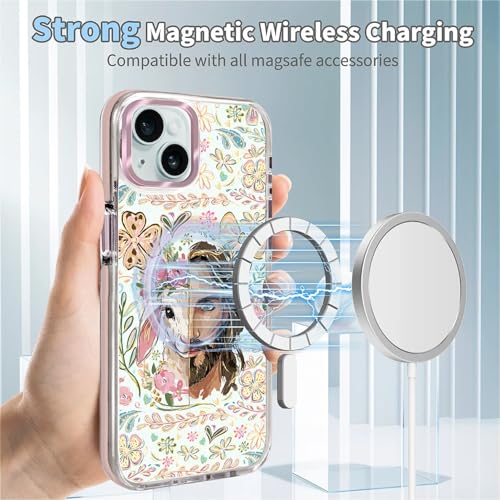 VisEnt Clear Case for iPhone 15 Plus, Magnetic Phone Case, Transparent Slim Cover, Military Grade Protection, Shockproof, Anti-Yellowing, Scratch Resistant, Christian Jesus Lamb - color: Christian Jesus Lamb, size: Iphone 15 Plus