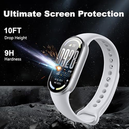 Compatible for Xiaomi Band 10 screen protector, Anti-Scratch 3D Full Screen Coverage flim, Case Friendly, HD Ultra, 3 PACK - size: Xiaomi Band 10