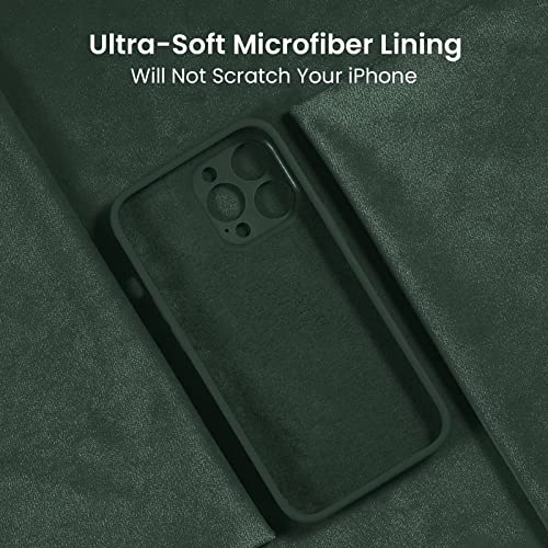 FireNova Designed for iPhone 14 Pro Max Case, 6.7", Alpine Green | Silicone Upgraded [Camera Protection] Phone Case, with Soft Anti-Scratch Microfiber Lining Inside - color: Alpine Green, size: Iphone 14 Pro Max
