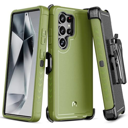M MYBAT PRO for Samsung Galaxy S25 Ultra Case with 360° Rotating Stand - color: Army Green, size: Samsung Galaxy S25 Ultra