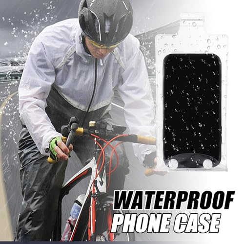 Cycling Waterproof Phone Bag Rain Protection Touch Control | Cell Phone Pouch for Bike Cycling for Kayaking Boating Travel Men Women Food Delivery Riders