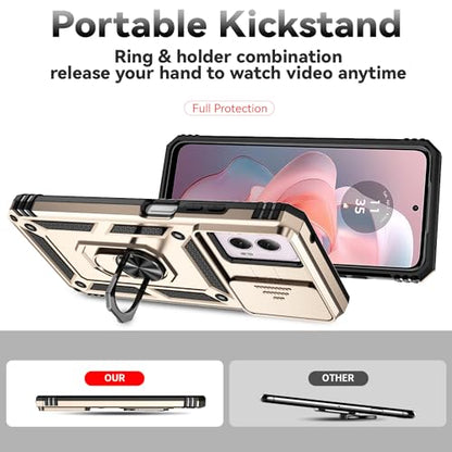 SunStory for Motorola Moto G Power 5G 2024 Case with Kickstand,Gold - color: Gold