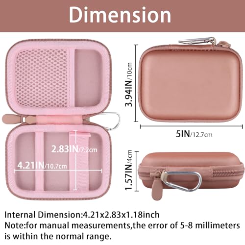 khanka Hard Case for Anker A1667/A1665/A1664 Slim Magnetic Charger,Pink - color: Pink