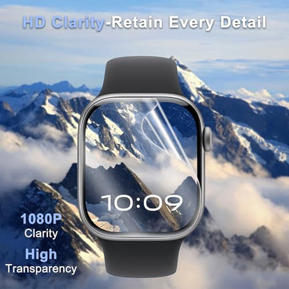 8 Pack Screen Protector for Apple Watch Series 11/10 42mm | HD Clear Flexible Soft Film for iWatch Series 11/10, Anti Scratch Resistant Anti Fingerprint Touch Sensitive Bubble Free - size: For Apple Watch Series 11/10 42mm 1.65 Inch