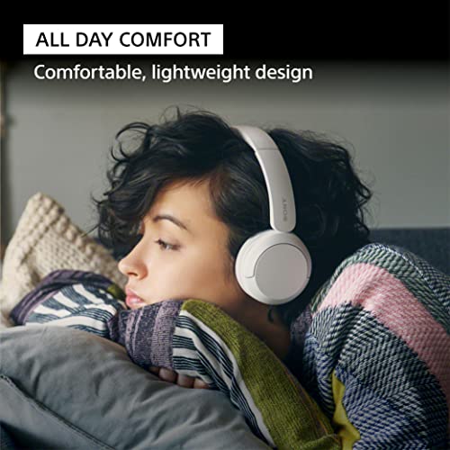 Sony WH-CH520 Wireless On-Ear Bluetooth Headphones with Microphone, Blue - color: Blue