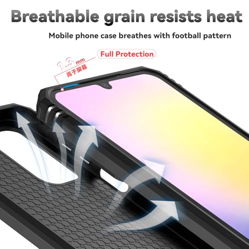for Samsung Galaxy A17 / Galaxy A26 5G Case, with Slide Camera Cover HD Screen Protector [Military Grade Drop Tested] Ring Holder Kickstand Protective Phone Case for Samsung Galaxy A17, Black - color: Black w/ Slide Camera 2nd gen. Military Grade
