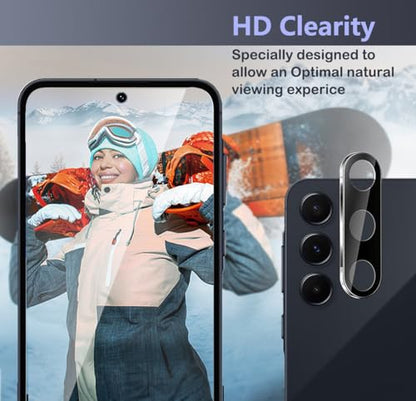 [2+2 Pack for Samsung Galaxy A35 5G Privacy Screen Protector with Camera Lens Protector, Anti-Spy Tempered Glass Film,9H Hardness,Anti-Scratch, Easy Installation (Privacy, Galaxy A35) - size: Galaxy A35 2+2