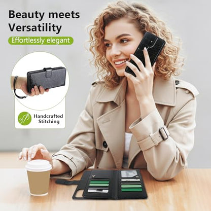 Varikke for Galaxy S26 Ultra Wallet Case Magnetic Detachable, Black - color: Black, size: Galaxy S26 Ultra 6.9"