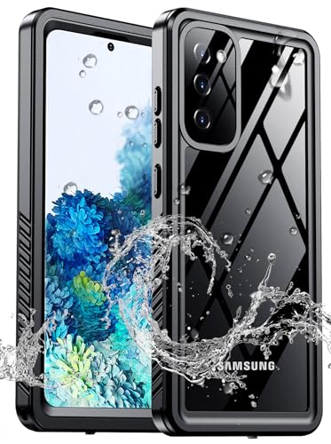 xiwxi for Samsung Galaxy S20 FE Case Waterproof,[IPX8 Underwater Case][Full Body Shockproof & Military Dropproof] Clear Sound Quality Built-in Screen Protector for Samsung S20 FE 6.5 inch-Black - size: For Samsung S20 FE-6.5"