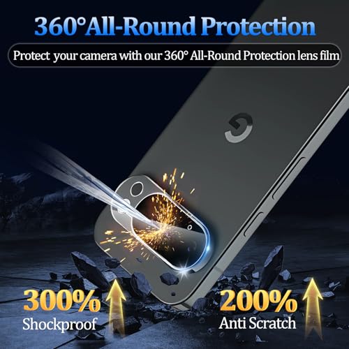 3 Pack Tempered Glass Camera Lens Protector for Google Pixel 10 Pro XL - size: Google Pixel 10 Pro XL