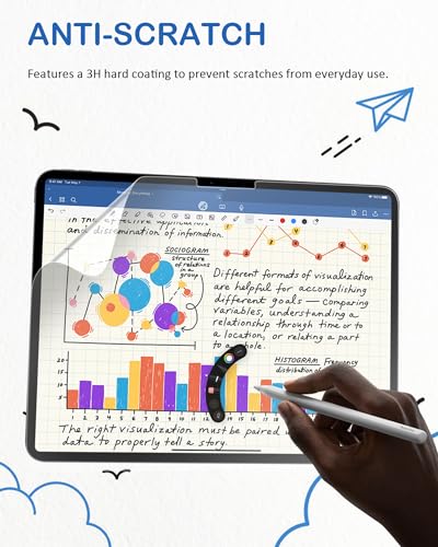 XIRON Paper Screen Protector for iPad Air 11 inch M4 2026/M3 2025/M2 2024 - size: Air 11 inch M4/M3/M2 (2024-2026)