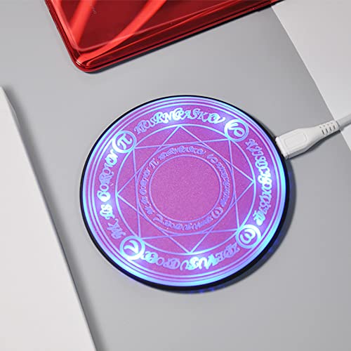 Magic Array Wireless Charger Dock, Creative Pattern Charging Pad, 10W Fast Charge for Qi Wireless Charging Devices,I - color: I