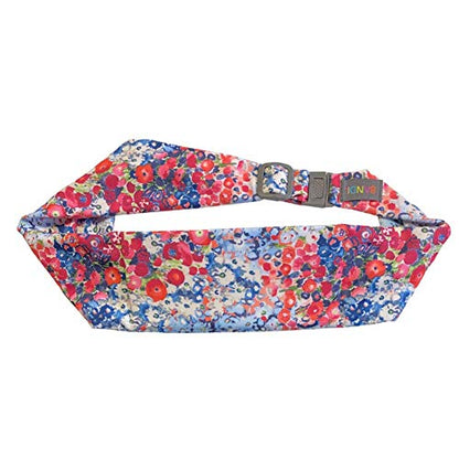 BANDI Running Belt for Women & Men – USA Made No-Bounce Adjustable Waist Pack & Secure Fanny Pack – Fits All Phones, Gels & Essentials – Zipper-Free, Medical Device Friendly - color: Poppies