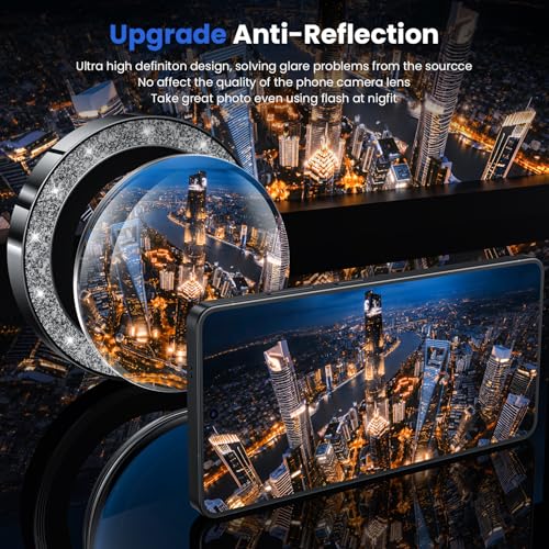 WSKEN for Samsung Galaxy S26 Ultra Camera Lens Protector - Ultra Thin - color: Glitter Black