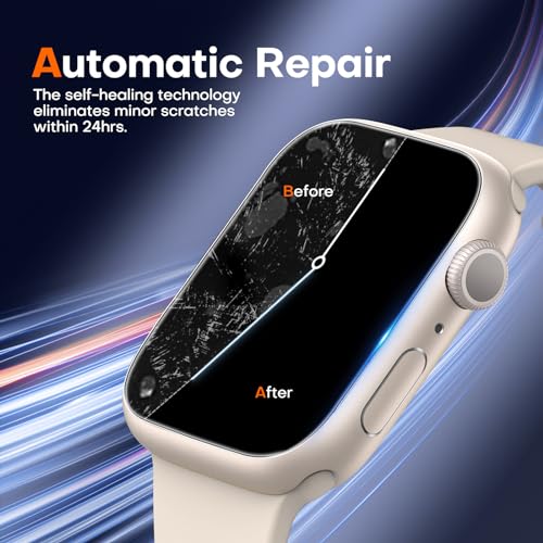 LK LϟK [6 pack] for Apple Watch SE/Series 6/5/4 Screen Protector 40mm - size: Series SE3/SE/6/5/4 40mm Protector