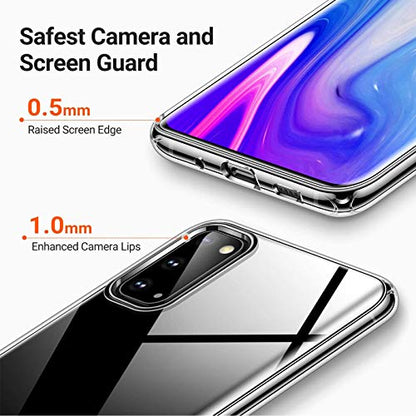 Cover for TCL 30 SE (6.52") with [2 X Tempered Glass Protective Film], [Ultra-Thin Clear Soft TPU Shockproof Case] Anti-Yellow Phone Case for TCL 30 SE - Clear