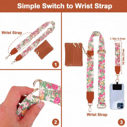 XANGNIER Clip and Go Strap for Phone with Wallet Crossbody,Multicolor 27 - color: Multicolor 27