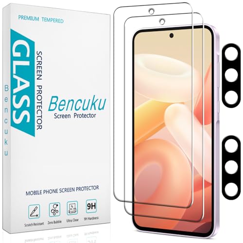 2+2 Pack Screen Protector for Samsung Galaxy A35 5G Tempered Glass - color: Clear-Galaxy A35 5G
