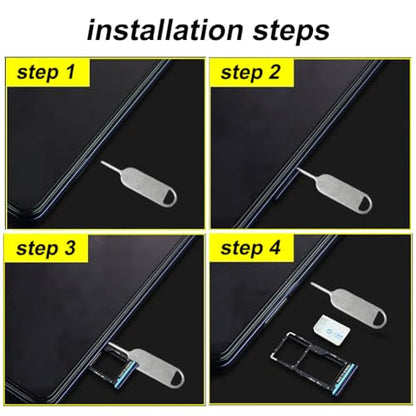 4 Pcs SIM Card Removal Openning Tool Tray Eject Pins Needle Opener Ejector Compatible with All iPhone Apple iPad HTC Samsung Galaxy Cell Phone Smartphone Watchchain Link Remover (Style B) - size: B