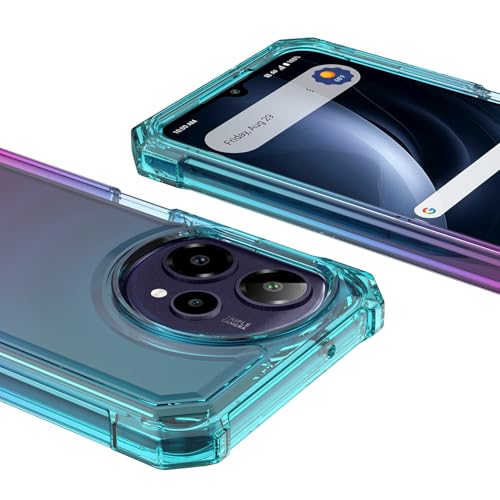 DpS for Cricket Icon Plus 2026/AT&T Verge 2 Case 3-in-1, Icon Plus 2026/Verge 2 with Screen Protector, Dual-Layer Full Body Protection,Hard PC Bumper&Silicone Back Military Grade Cover. (Rainbow) - color: A_Rainbow