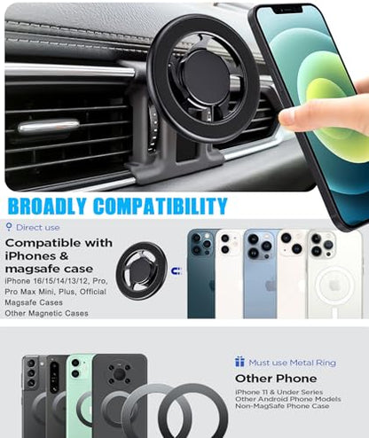 Car Phone Magsafe Holder, Air Vent Stand for Mazda CX-5 2017-2025