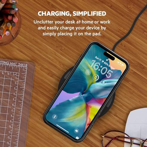 Battery Case for iPhone 16 Pro, [10000mAh] Enhanced Portable Protective Smart Qi Wireless Charger Case Battery Pack with CarPlay Wireless Charging Cover Compatible for iPhone 16 Pro (6.3 inch)-Black - size: iPhone 16 Pro