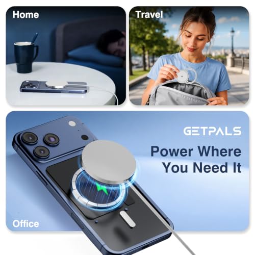 15W Fast Magnetic Wireless Charging Pad Suitable for Travel Home Office - color: White