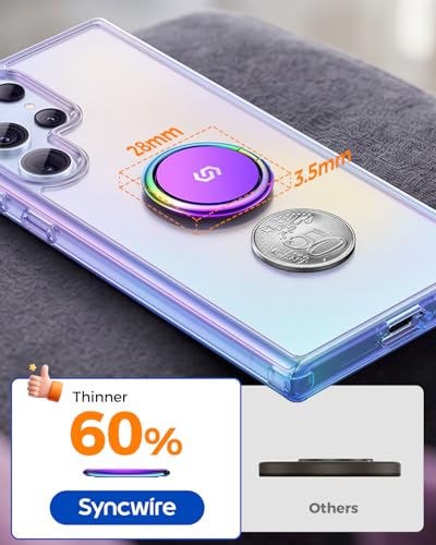 SYNCWIRE Adhesive Phone Ring Holder, Cell Phone Grip, iPhone Ring Stand - color: Aurora Gradient, size: 1 Pack